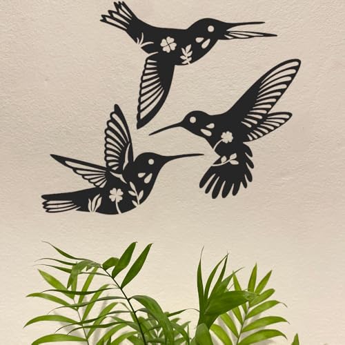 Image of BLIND SHOP 3 Bird Wall Sculpture for Home Decor | Wall Sculpture Home Decoration | Metal Art | Metal Wall Art |Wall Decor (Size 25 X 20 X 1.5 CM)