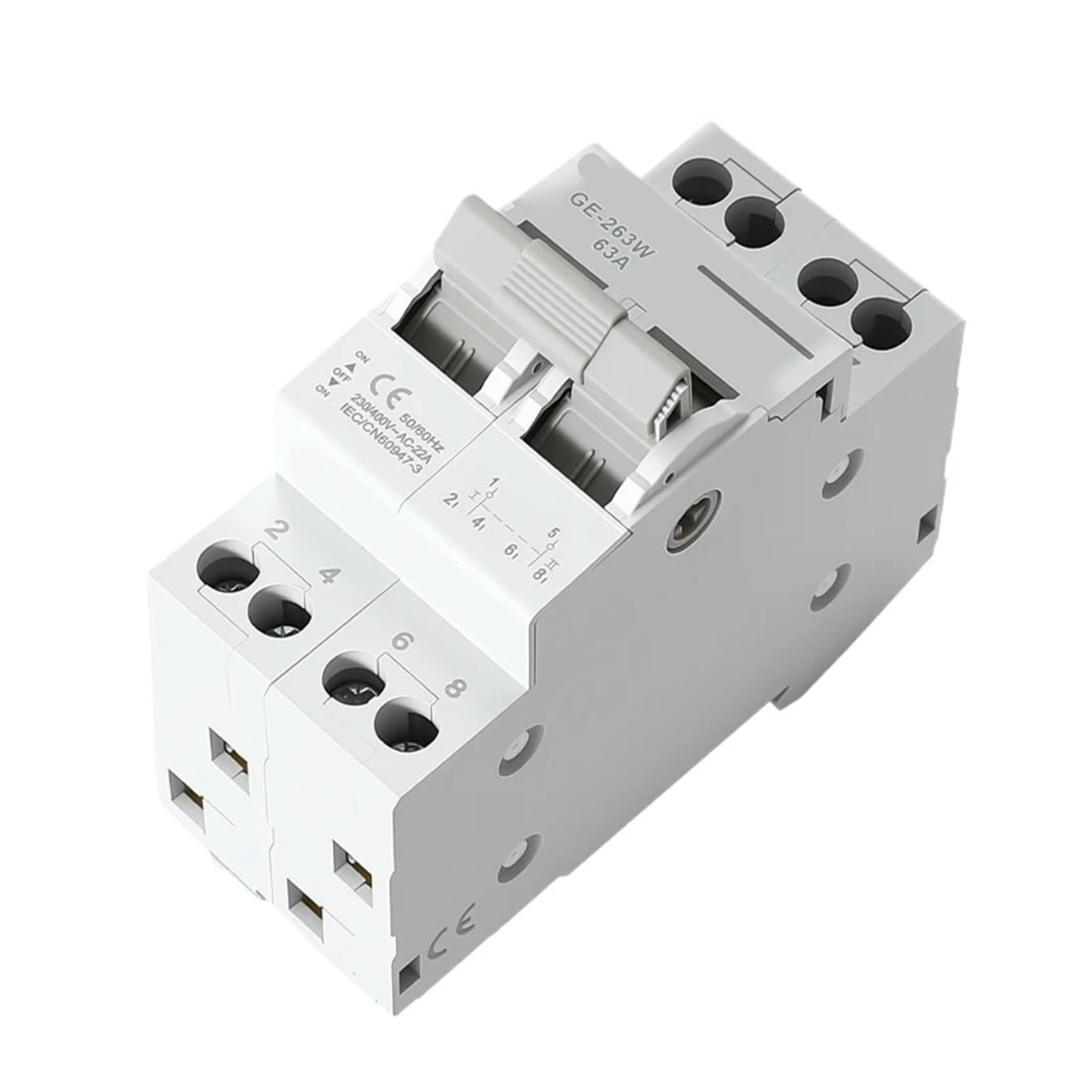 Interruptor de transferencia manual 63A para evitar fallos de energía y sobrecargas 5