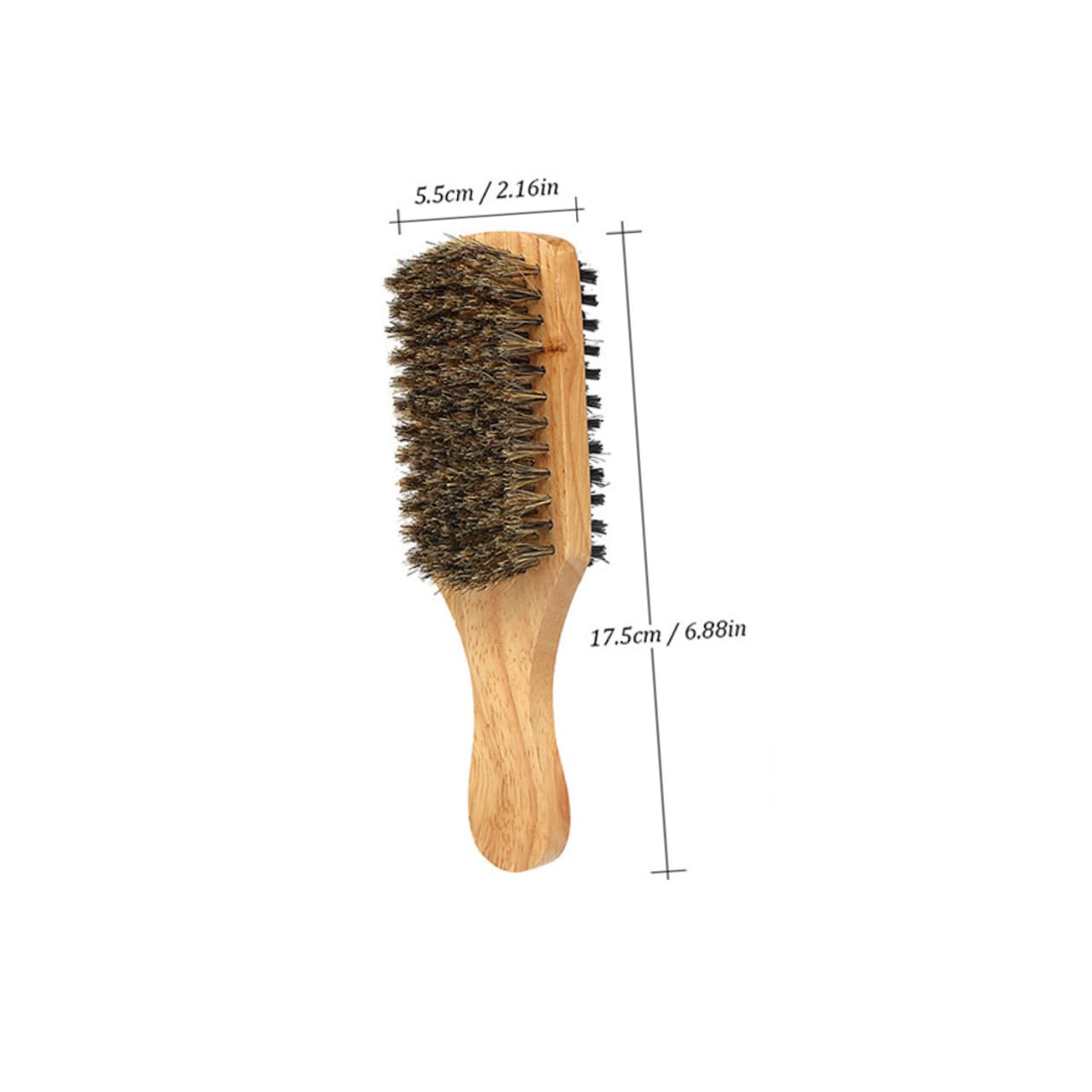 Healeved Men's Beard Brush Double-sided Beard Styling Maker Portable Beard Brush Bristles Men's Accessories Professional for Beard Use