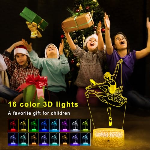 Lámpara de mesa FlyonSea Kids Ballet luces multicolor miniatura 3