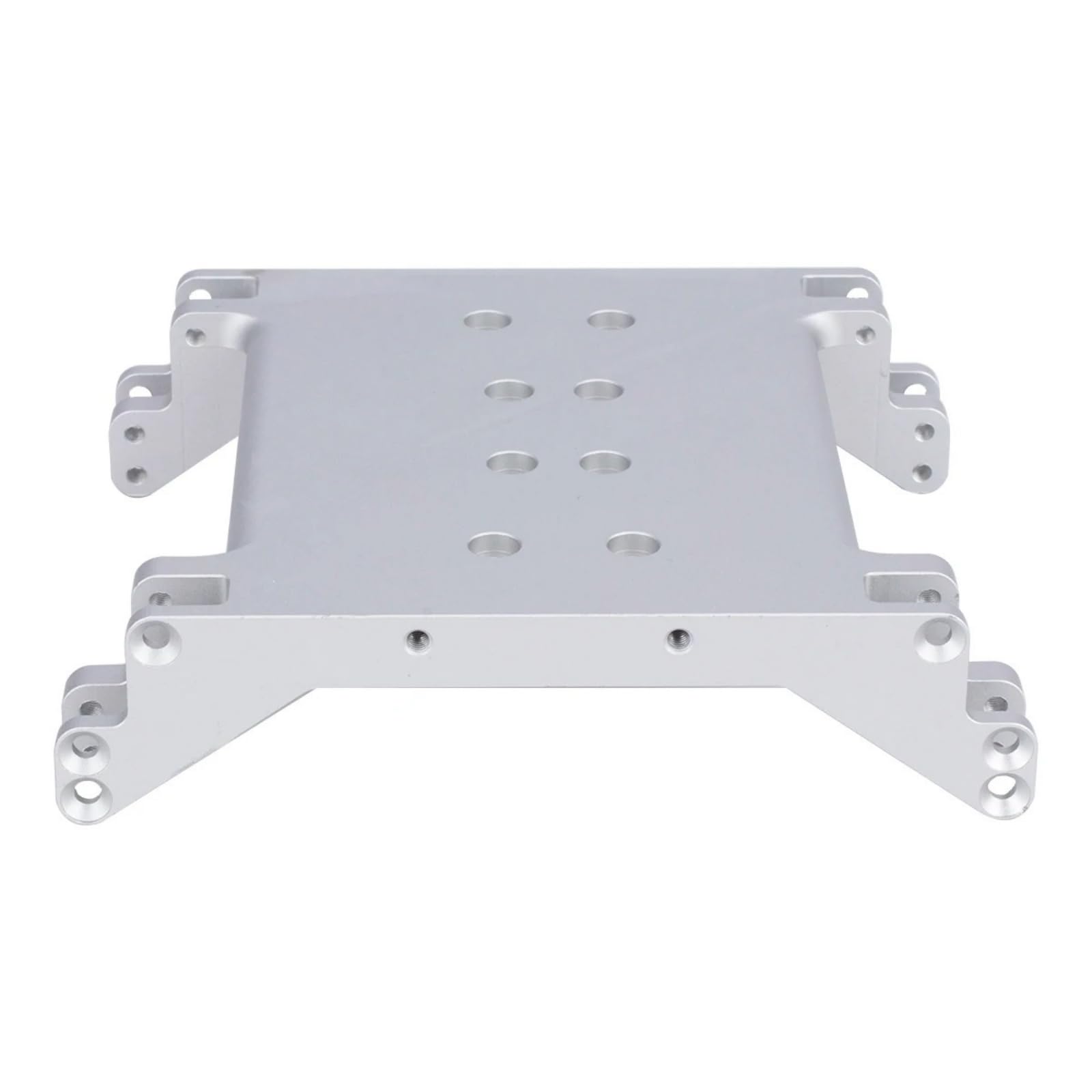 Soporte Transmisión RC Compatible Base Caja Cambios RC Reforzado Base Caja Cambios para Molistas, Array, Plata