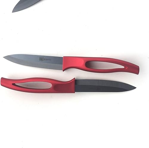 Miniatura 7 de GAOGAO Cuchillo para carne de cerámica para barra de cocina, cuchillos súper afilados, 6 piezas de utensilios de cocina