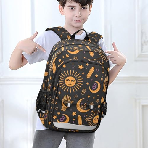 Sac à dos lune et soleil avec compartiment ordinateur pour le lycée