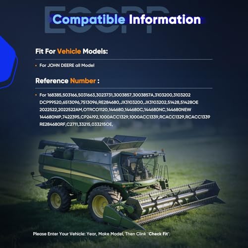 Image of ECCPP AC Compressor for John Deere All Model Fast Cooling AC Compressor with Clutch