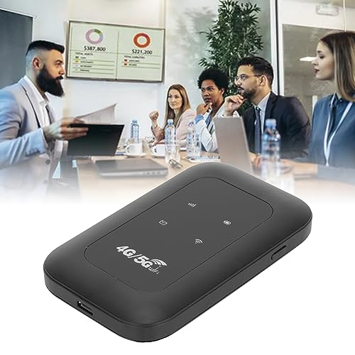 Image of Vikye 4G WiFi Router, Micro SIM Card Slot, 150Mbps High Speed, Up to 8 Users, 2100mAh Battery, Portable Size, for Laptop Phone Computer, Supports Desktop (Asia