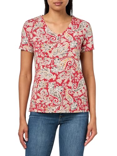 Image of Nautica Women's Solid V-Neck Short Sleeve T-Shirt Shirt