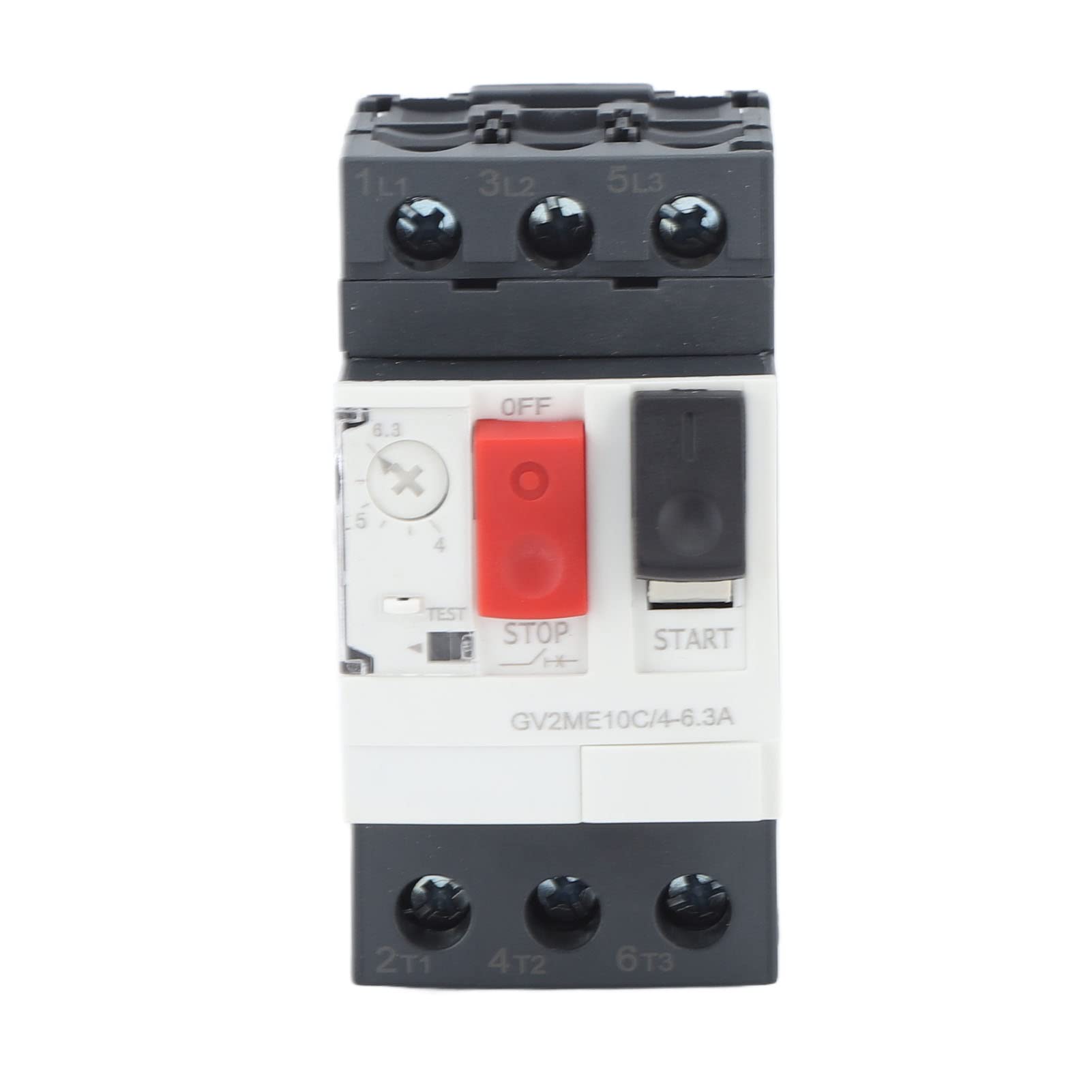 GV2-ME14C Disjoncteur de Protection Moteur, AC690V, Installation sur Rail 35mm, 6-10A, Protection Contre Courts-circuits et Surcharges, Contrôle par Bouton, Matériau ABS
