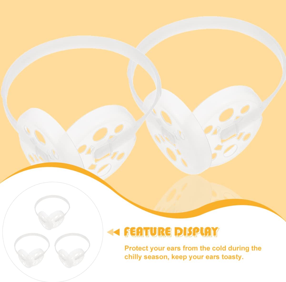 VOSAREA 3pcs Diy Earmuff Rack Plastic Safety Ear Muffs Holder Winter Hunting Ear Protection