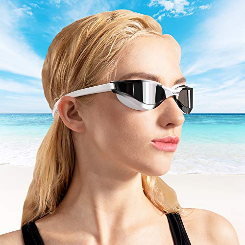 Óculos de natação Copozz, óculos de natação sem vazamento para homens adultos, mulheres, jovens, ant