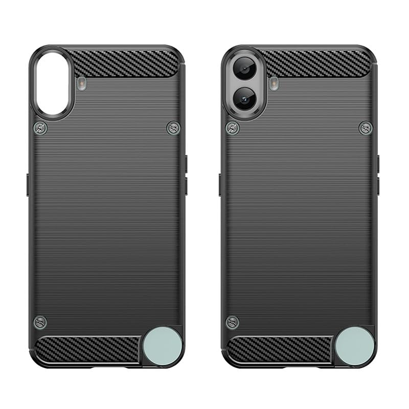 Image of Hybrid Carbon Fiber Back Case for Nothing CMF Phone 1 (Black)