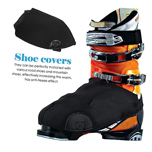 Cubiertas para botas de esquí GALPADA, 1 par, ligeras y portátiles, protectoras de calzado impermeables al viento y a la nieve, para senderismo y montañismo miniatura 2