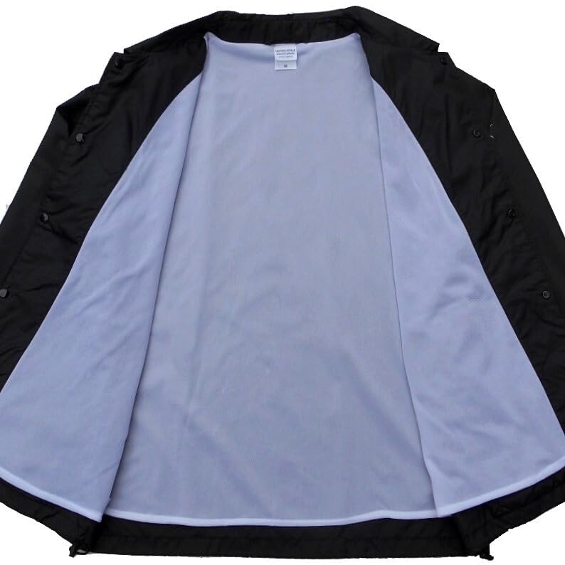 Amazon.co.jp: CPW SKATE SHOP SUGIMANJI WIND BREAKER ブラック 黒x銀