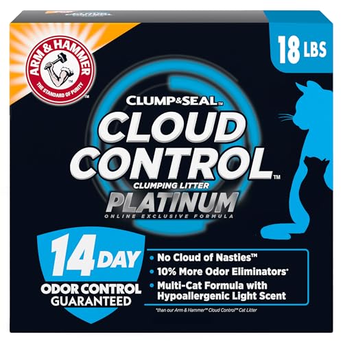 ARM and HAMMER Cloud Control Platinum multi-cat clumping cat litter