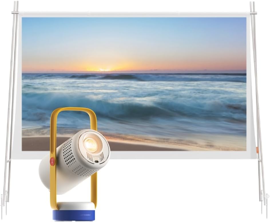 Projecteur XGIMI Vibe One + Écran Pliable 70 Pouces, Projecteur...