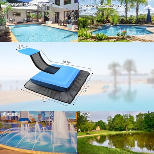 PEEH Pool Tier Saving Escape Ramp, Frog Log Saver Critter for Swimming Pool, Rescue for Frosch, Toads, Lizards, Ducks, Snakes, Eichhörnchen, Streifenhörnchen, Reduziert Pool Wartung Zubehör, Blau