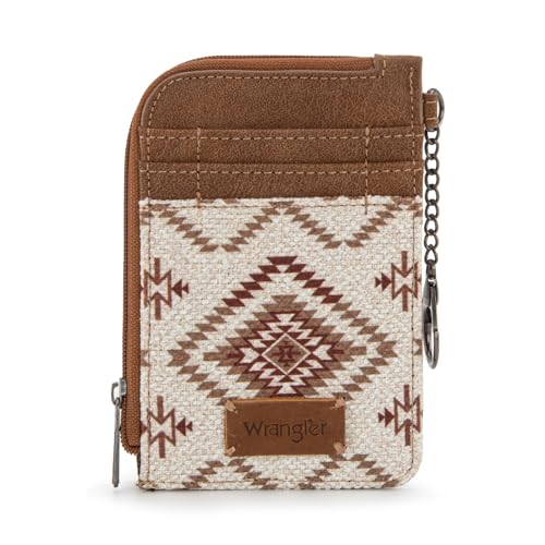 Image of Wrangler Western Card Wallet for Women Aztec Credit Card Holder for Women