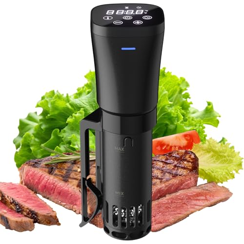 Sous Vide Roner Cucina a Bassa Temperatura 1000W Slow Cooker Circolatore Termico Professionale con Ricette Timer con Funzione di Prenotazione