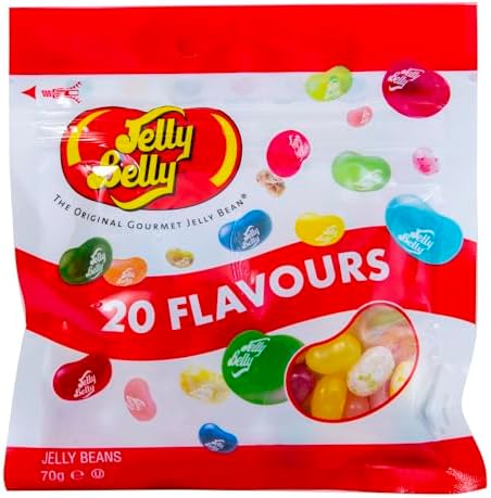 Jelly Belly 20 Flavour Assorted Mix Jelly Beans, 70 g pack may vary