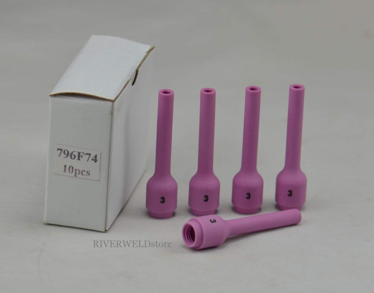 RIVERWELD TIG Alumina Nozzles Ceramic Cups Long 796F74 3XL