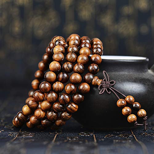 image for anzhongli Mala Beads Bracelet Necklace for Men Women 6mm 108 Prayer Be
