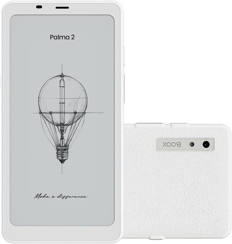 BOOX Palma2 Mobile ePaper eBook Reader Fingerprint Recognition Smart Button Dual Microphones Off White