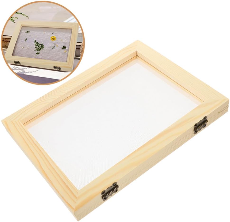 2pcs Wooden Paper Making Screen Mold Frame for DIY Crafts