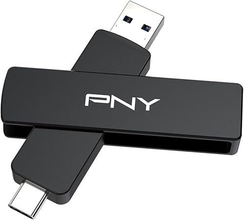 Miniatura 4 de PNY Unidad flash OTG Duo Link V3 USB 3.2 Gen 2 Tipo-C y tipo A OTG de 2 TB Velocidades extremas de lecturaescritura 1000800MBs Almacenamiento móvil