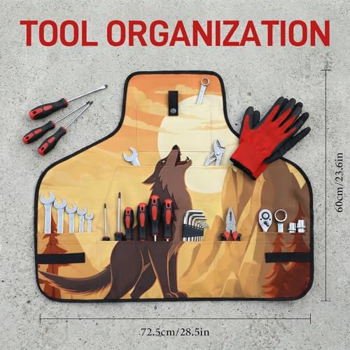 Delantal de trabajo Wolf con bolsillos ajustables miniatura 2