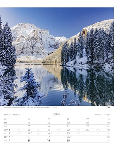 South Tyrol Calendar 2024: Alto Adige - South Tyrol, silver - Image 3
