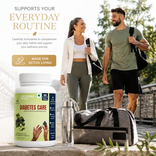 Image of Diabetes Care Herbal Wellness Capsules | Supports Sugar Balance, Energy & Metabolism | Daily Health Supplement for Adults | 60 Capsules Raja Maharaja Nushka