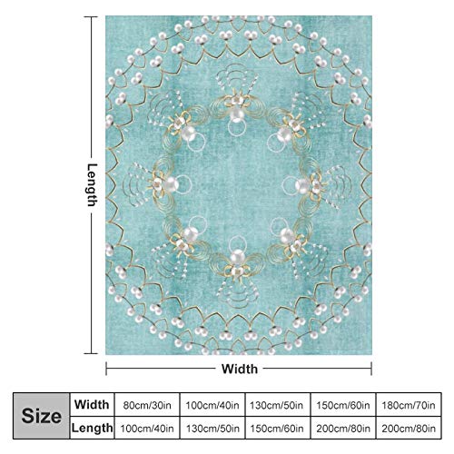 Btrada Fleece Flannel Throw Blanket Comfy Air-Conditioned Quilts Natural Material Yoga Blanket Pearl Christmas Angel Of Joy Circle Pattern Bed Throws For Car Hotel, 70 X 80 Inches #TOP1