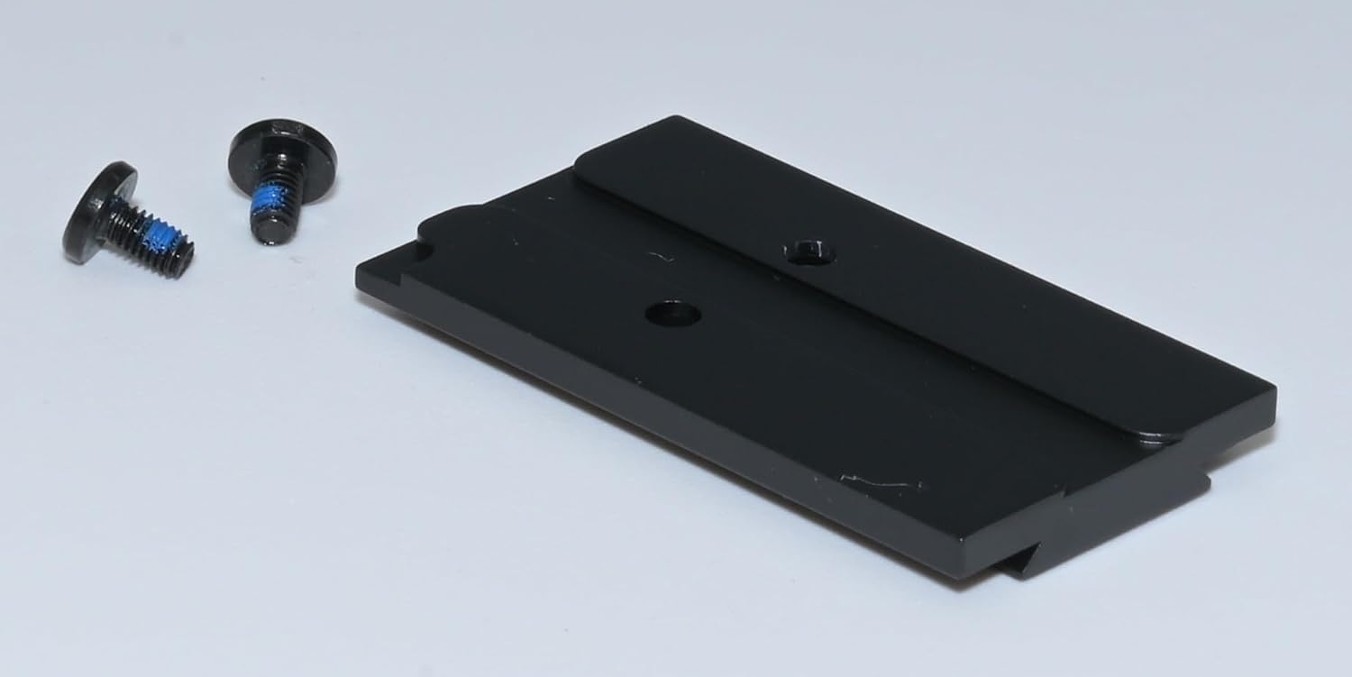 Cuda Optics Adapter Plate G MOS to ACRO Mount, 6061 Aluminum, Black | CNC Machined, One-Piece Design, Installation Hardware Included, 2 X 1 X 0.5 Inches