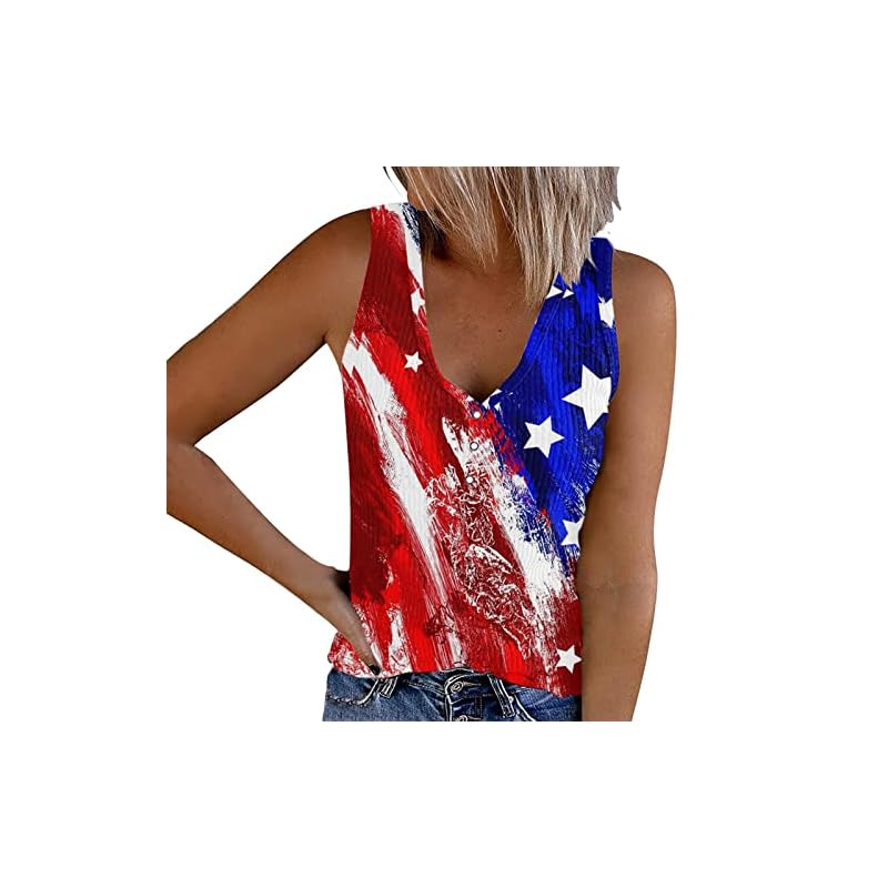 Bulk-Tops-For-Women-Day-Print-V-Neck-Tank-Vest-Sleeveless-Shirt-Top-Cardigan-Camisole 51lanlszdnl. sl500 . ss800