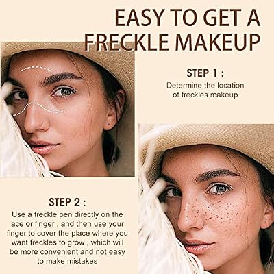 Freckle Pen, Long-Lasting Quick-Dry Pencil Natural Lifelike Water-proof Freckle Makeup Easy Like-real Makeup Pen (Natural Coffee)