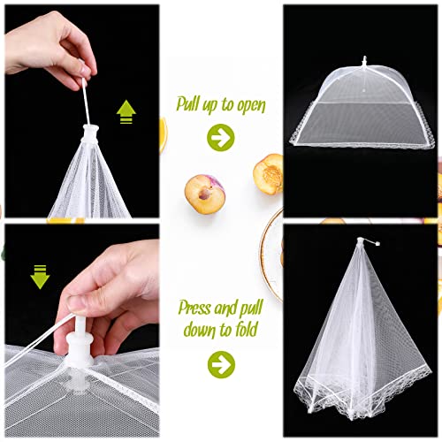 10 Packs Food Cover Mesh Food Tent Reusable Plant Tent Collapsible Plate Serving Covers Large Tall Food Net Screen Tents For Party Picnic Camping Buffet Outdoors, 17 X 17 X 9 Inch, 40 X 24 X 12 Inch #TOP3