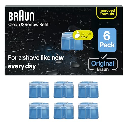 Braun Clean & Renew Refill Cartridges CCR, Replacement Shaver Cleaner