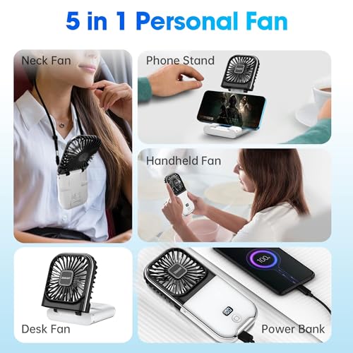 Ventilateur de collier rechargeable USB silencieux avec 4 vitesses - 3