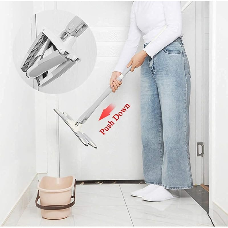 Image of Drumstone (10 Years Warranty) X-Type Microfiber Mop for Floor Cleaning, Hand-Free Wash Self Wringing Flat Mop, 360 Degree Dry /Wet Mop for Home Kitchen Hardwood Laminate Wood Tile Floors