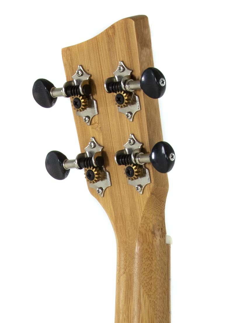 GEWA Soprano Ukulélé Manoa Bambou Électro-Acoustique - Bambou massif - Naturel satiné - Préampli UCT-2 - incl. Gig Bag rembourré - K-SO-BBE