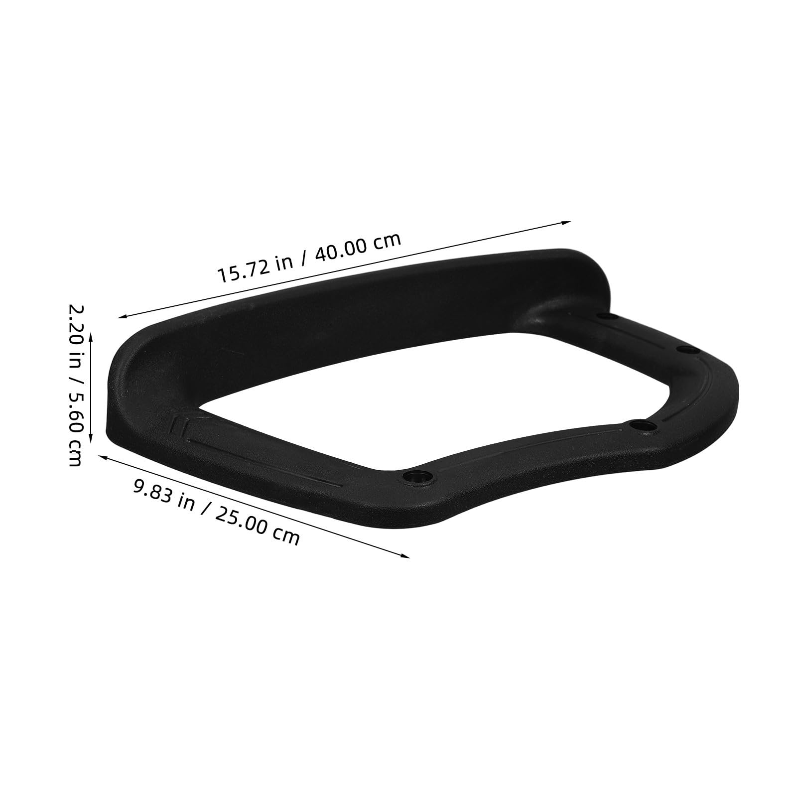 Reposabrazos Resistente al Desgaste Negro de Silla Profesional de Plástico Par Diseño Elegante Fácil Instalación y Mayor Comodidad para Sillas de Oficina