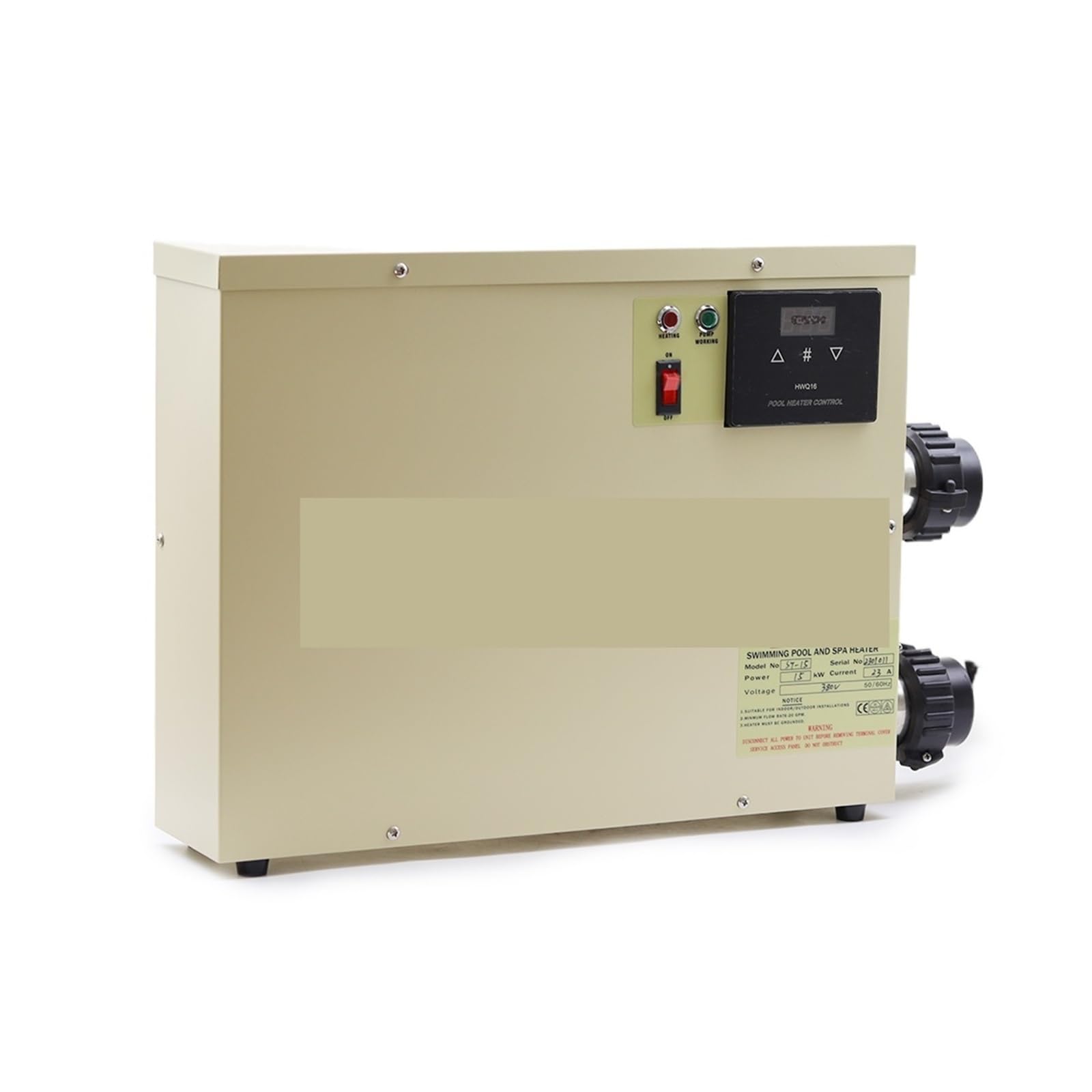 18kw Podgrzewacz wody do basenu i wanny Termostat Wodoodporny Ekran Dotykowy Do użytku DIY(Single phase)