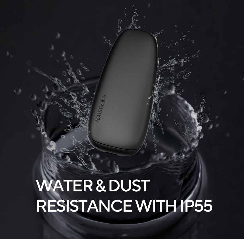 Image of ASUS Cobble M.2 SSD Enclosure, Tool-Free USB-C 10Gbps External NVMe /SATA Case, Aluminum Cooling, IP55 Water & Dust Resistant, Supports M.2 2230-2280, for PS5, MacBook & Windows, Black, 1 year warranty