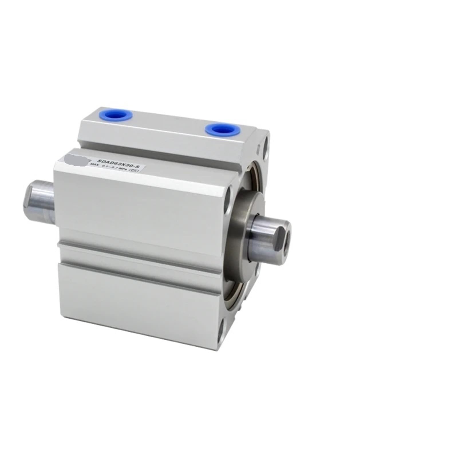 Vérin compact à double tige SDAD80X100-SB cylindre pneumatique rectiligne