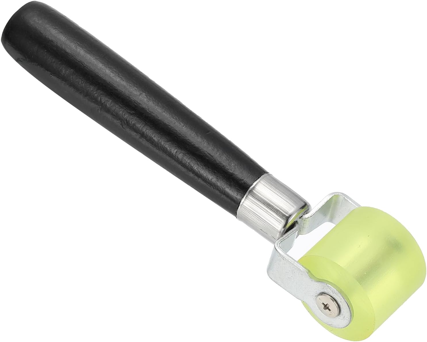 PATIKIL 1.2" Sound Deadening Roller, Noise Insulation Tool Seam Roller PU Wheel Roller for Wallpaper Heat Mat Car, Wood Handle