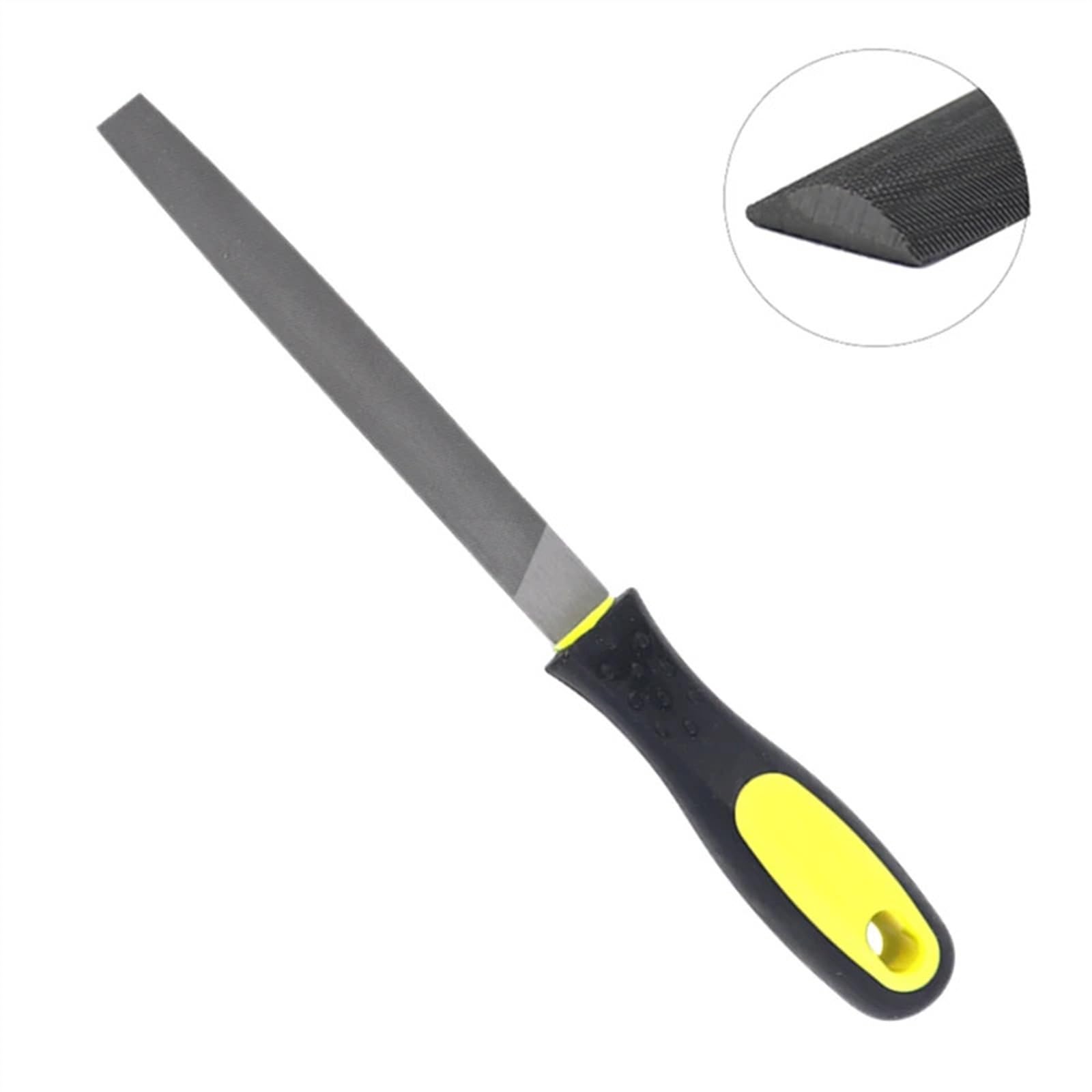 5-teiliges Holzfeile-Raspel-Metallfeilen-Set 6''/8''/10'' Flach/Dreieck/Rund/Quadrat/Halbrunde Form Stahlfeilen Handwerk Holzbearbeitungswerkzeug(8 Inch)