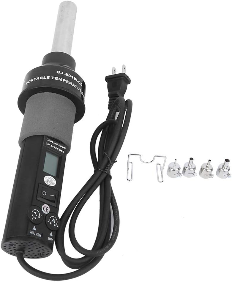 Fafeicy Hot Air, LCD Digital Display Adjustable Temperature 450 with Constant Temperature Small Size, for Desoldering Most Mounted Parts