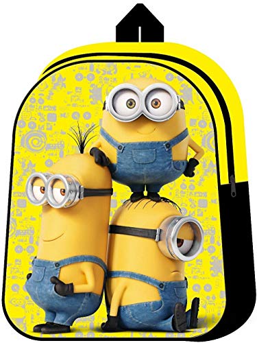 Mochila Infantil Minions 32 CM con Kevin Stuart Y Bob