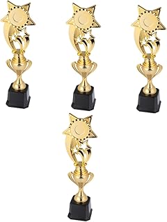 INOOMP 4 pcs Trophy Soccer Medals prizes for Kids Volleyball Trophy Football Trophy Cup Tournament Trophy Halloween Trophies Creative Trophy Award Ceremony Trophy Set