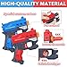 20 Pack Small Gun Set for Birthday Party Supplies with Mini Foam Blaster Fit for Nerf Guns Party,Gun Favors with Toy Gun for Kids 3-7,Bullet Holders,Foam Darts,Face Masks & Safety Glasses