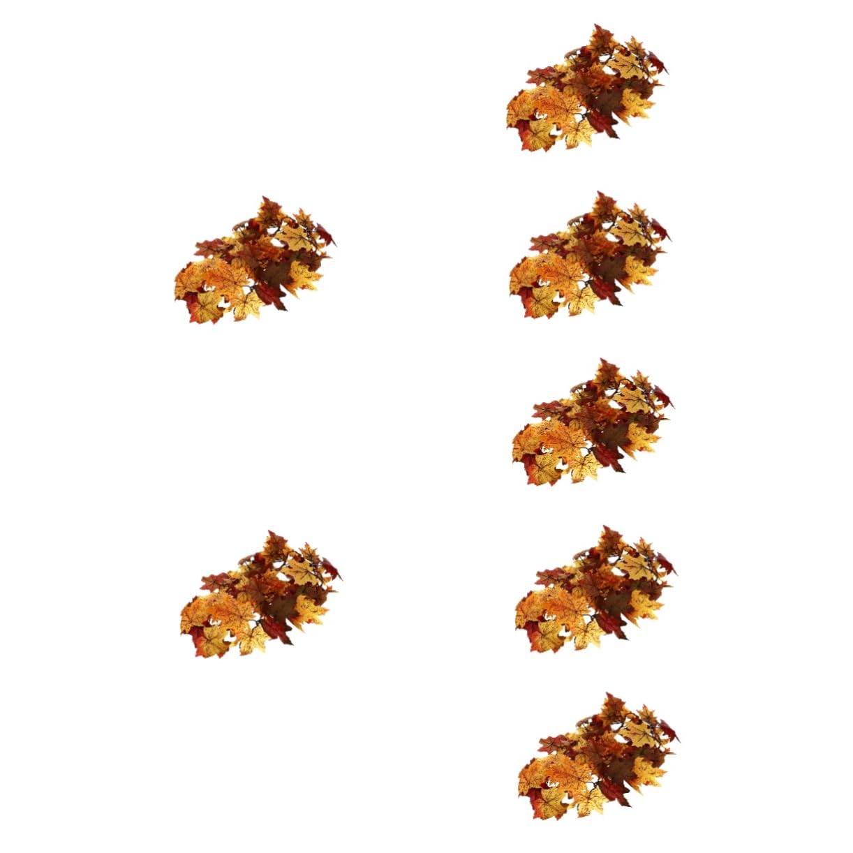 Guirlande de feuille d érable en rotin PRETYZOOM automne décor intérieur mural 7 pièces